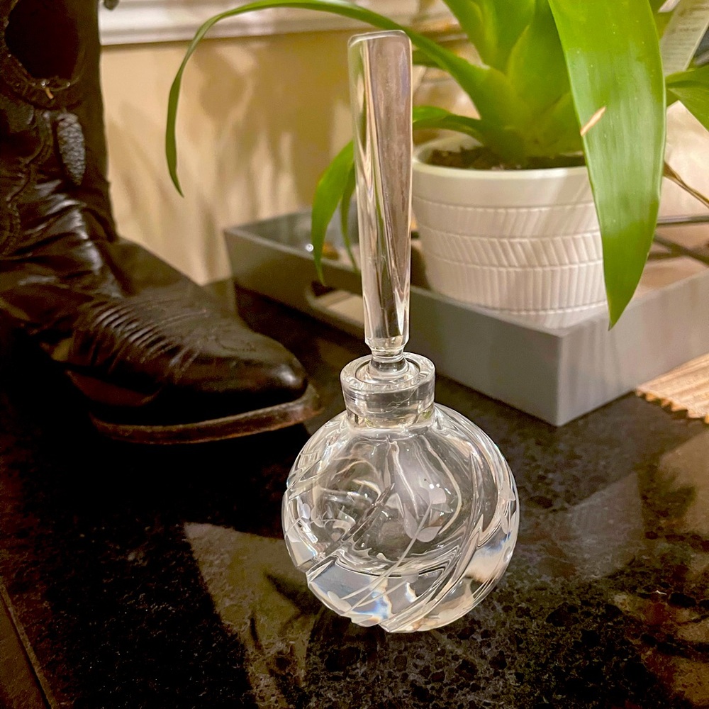 Vintage Cut Crystal perfume bottle